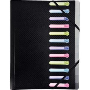 Achetez Trieur en polypropylène OPAK 12 compartiments, coloris noir 55981E OPAK EXACOMPTA pas cher ..