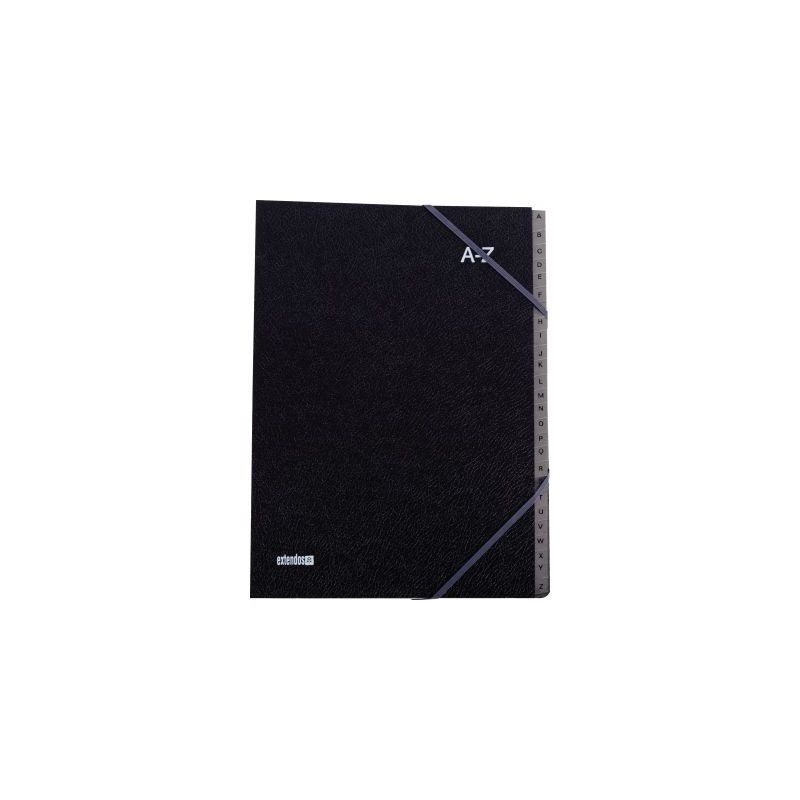 Achetez Trieur couverture noire grainée 26 compartiments alphabétiques 753.26 EL02 EXTENDOS pas ch.. Achetez Trieur couverture noire grainée 26 compartiments alphabétiques 753.26 EL02 EXTENDOS pas ch..