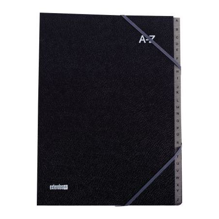 Achetez Trieur couverture noire grainée 26 compartiments alphabétiques 753.26 EL02 EXTENDOS pas ch..