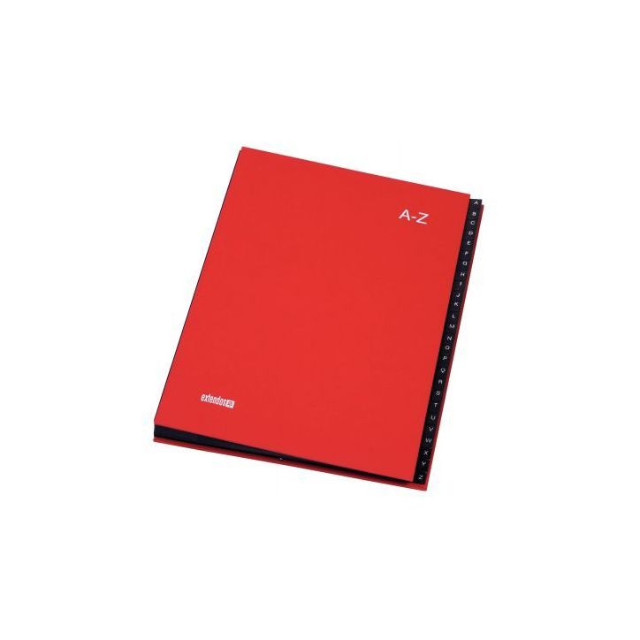 Trieur alphabétique 26 compartiments coloris rouge 752.2409 EXTENDOS