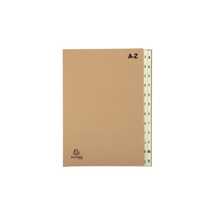 Trieur alphabétique en kraft recyclé, 24 compartiments 22229E FOREVER EXACOMPTA