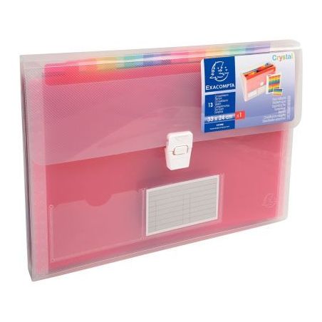 Achetez Valisette trieur CRYSTAL en polypropylène, 13 compartiments, incolore 55298E CRYSTAL EXACOM..