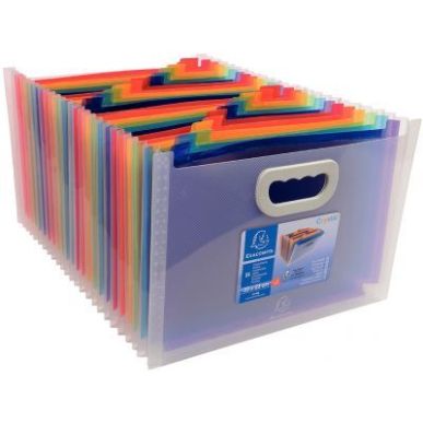 Achetez Maxi trieur extensible CRYSTAL en polypropylène avec 2 poignées, 24 compartiments 55198E C..