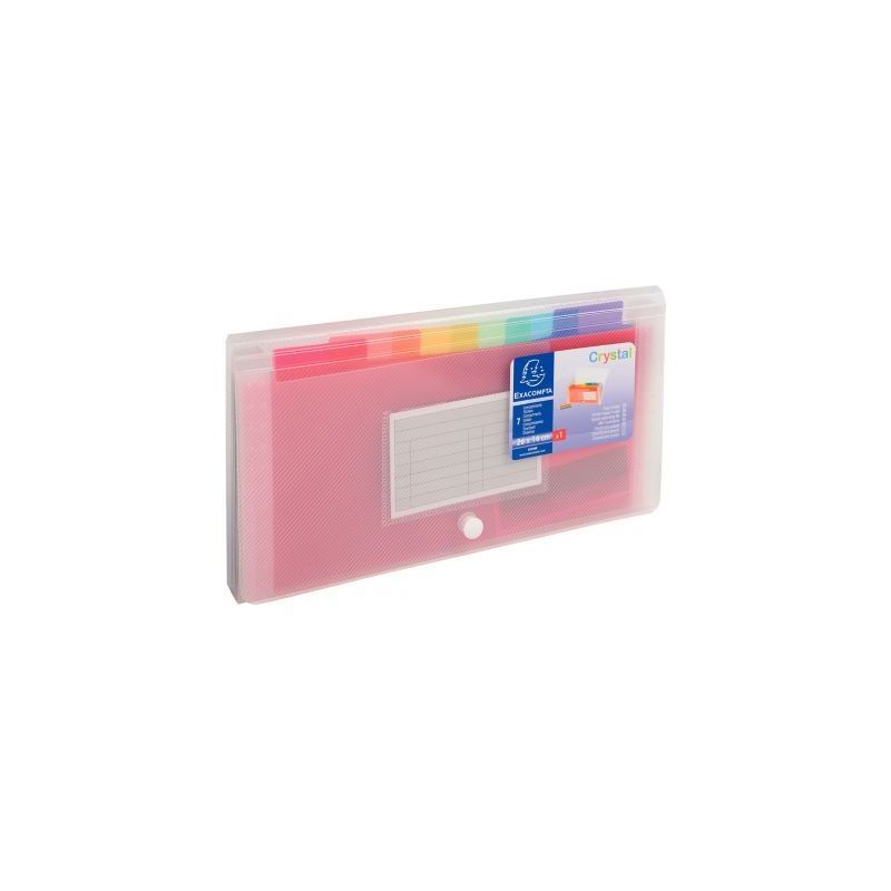 Achetez Trieur à soufflet format chèque CRYSTAL en polypropylène, 7 compartiments 55398E CRYSTAL .. Achetez Trieur à soufflet format chèque CRYSTAL en polypropylène, 7 compartiments 55398E CRYSTAL ..