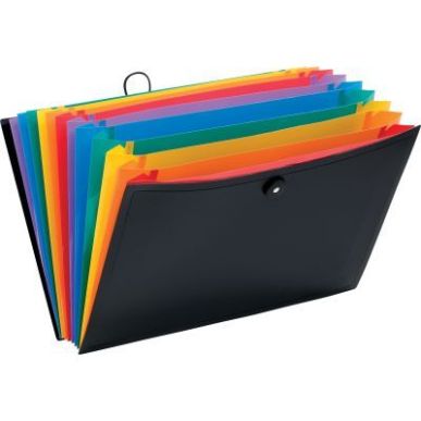 Achetez Trieur extensible avec bouton RAINBOW CLASS en polypropylène, 12 compartiments 111667-03 RA..