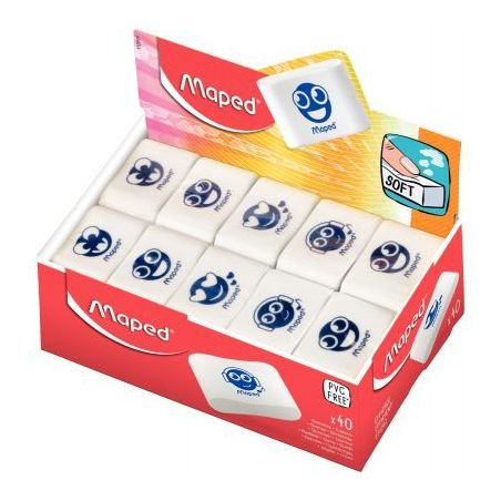 Achetez Boîte de 40 gommes assorties 112911 MAPED pas cher sur Ma Rentrée Scolaire