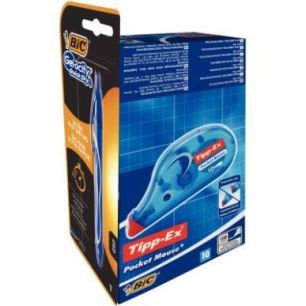 Achetez Boîte de 10 correcteurs Pocket Mouse + 1 gelocity quick dry offert 989680 TIPP-EX BIC pas c..