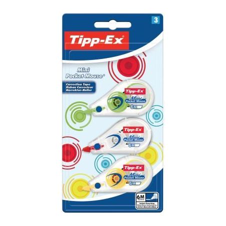 Achetez Blister de 3 mini Pocket Mouse fashion 982898 TIPP-EX BIC pas cher sur Ma Rentrée Scolaire