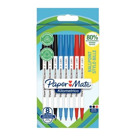 Achetez Pochette de 8 stylos Kilométrico assortis 2187680 PAPER MATE pas cher sur Ma Rentrée Scola..