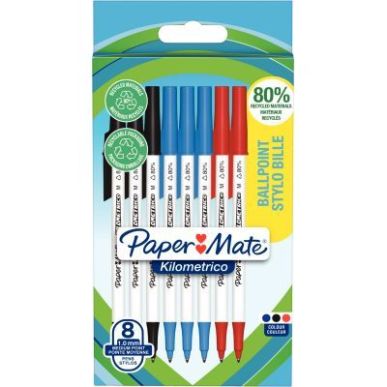 Achetez Pochette de 8 stylos Kilométrico assortis 2187680 PAPER MATE pas cher sur Ma Rentrée Scola..