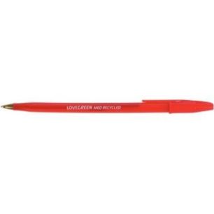 Achetez Stylo bille Lovegreen pointe moyenne rouge LGBP-02 pas cher sur Ma Rentrée Scolaire