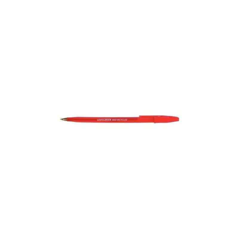 Achetez Stylo bille Lovegreen  pointe moyenne rouge LGBP-02 pas cher sur Ma Rentrée Scolaire