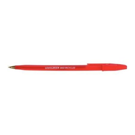 Achetez Stylo bille Lovegreen pointe moyenne rouge LGBP-02 pas cher sur Ma Rentrée Scolaire
