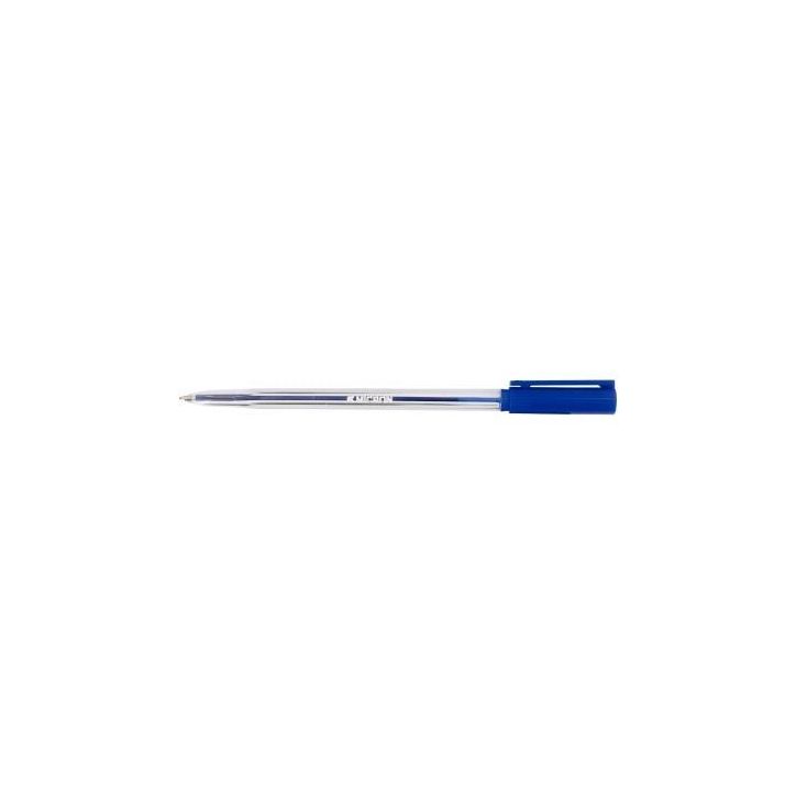 Stylo à  bille pointe moyenne capuchon bleu