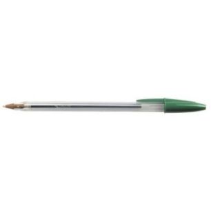 Boite de 50 stylos bic cristal pointe moyenne vert 875976 BIC Boite de 50 stylos bic cristal pointe moyenne vert 875976 BIC