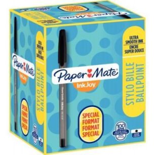 Achetez PAPERMATE Boîte 100 Stylos bille capuchon INKJOY moyen Noir S0977410 pas cher sur Ma Rentr ..