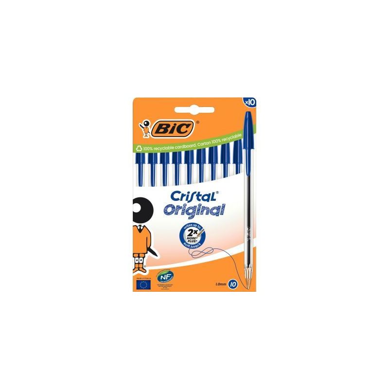 Achetez Boîte de 10 stylos bille Cristal pointe moyenne bleus 516352 CRISTAL BIC pas cher sur Ma Re.. Achetez Boîte de 10 stylos bille Cristal pointe moyenne bleus 516352 CRISTAL BIC pas cher sur Ma Re..