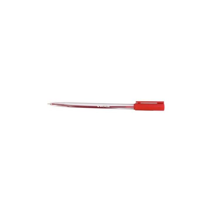 Stylo à  bille pointe moyenne capichon rouge