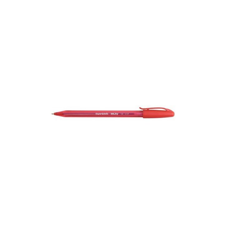 Boîte de 50 stylos Inkjoy 100 pointe moyenne rouge 84859 X 50 INKJOY PAPER MATE