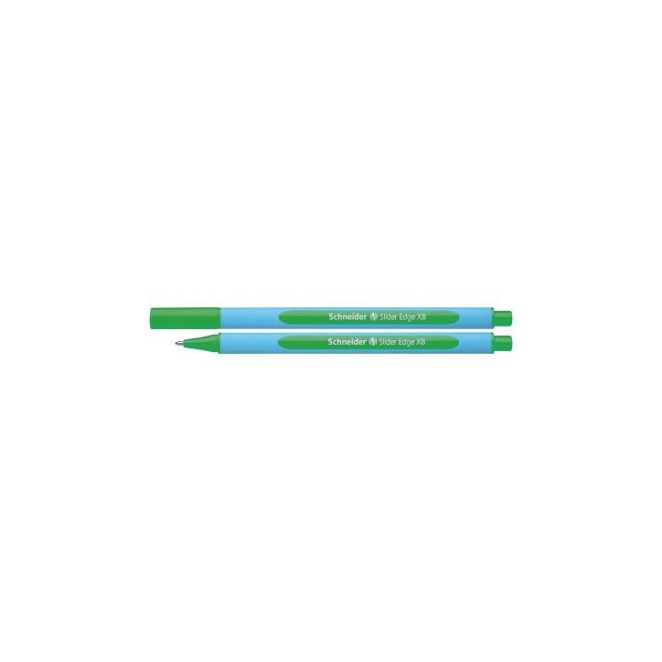 SCHNEIDER Stylo bille SLIDER EDGE à  capuchon, pointe large, corps triangulaire, encreindélébile Verte