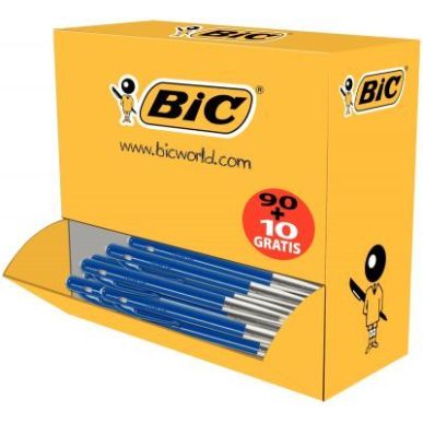 Achetez Pack 90+10 stylos bille M10 rétractables pointe moyenne bleus 942915 BIC pas cher sur Ma Re..