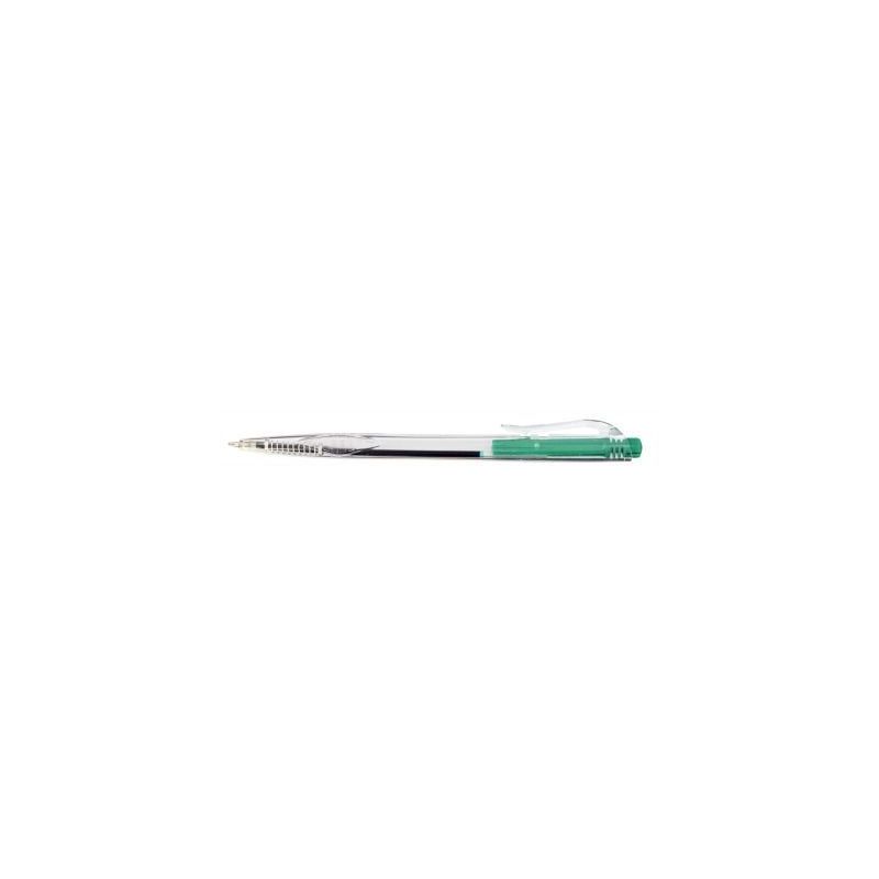 Achetez Stylo corps transparent rétractable vert KB170400 GREEN pas cher sur Ma Rentrée Scolaire