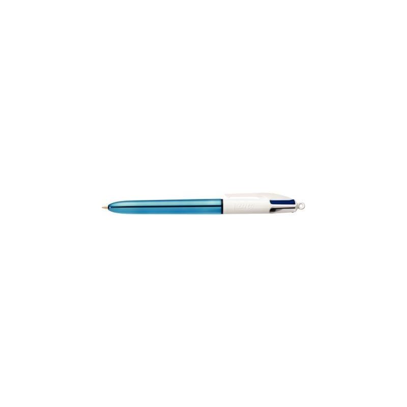 Achetez Stylo bille Bic 4 Colours Shine bleu métallisé 982874 BIC pas cher sur Ma Rentrée Scolair..