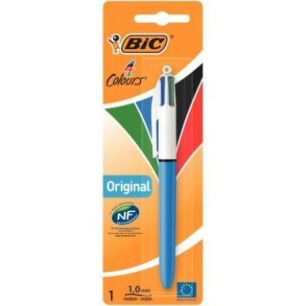 Achetez Blister de 1 stylo bille 4 Couleurs pointe moyenne 802077 4 COULEURS BIC pas cher sur Ma Ren..