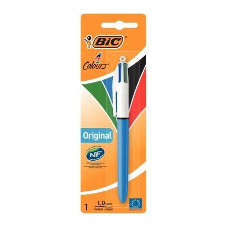 Achetez Blister de 1 stylo bille 4 Couleurs pointe moyenne 802077 4 COULEURS BIC pas cher sur Ma Ren..