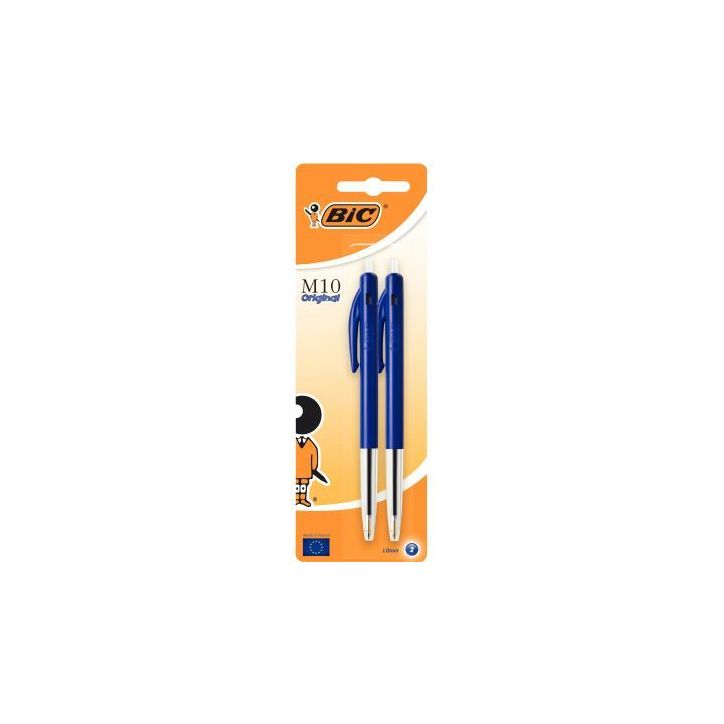 Blister de 2 stylos bille M10 bleus 802064 M10 BIC