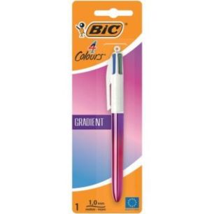 Achetez Blister de 1 stylo bille 4 couleurs Shine gradient assortis 511029 BIC pas cher sur Ma Rentr..