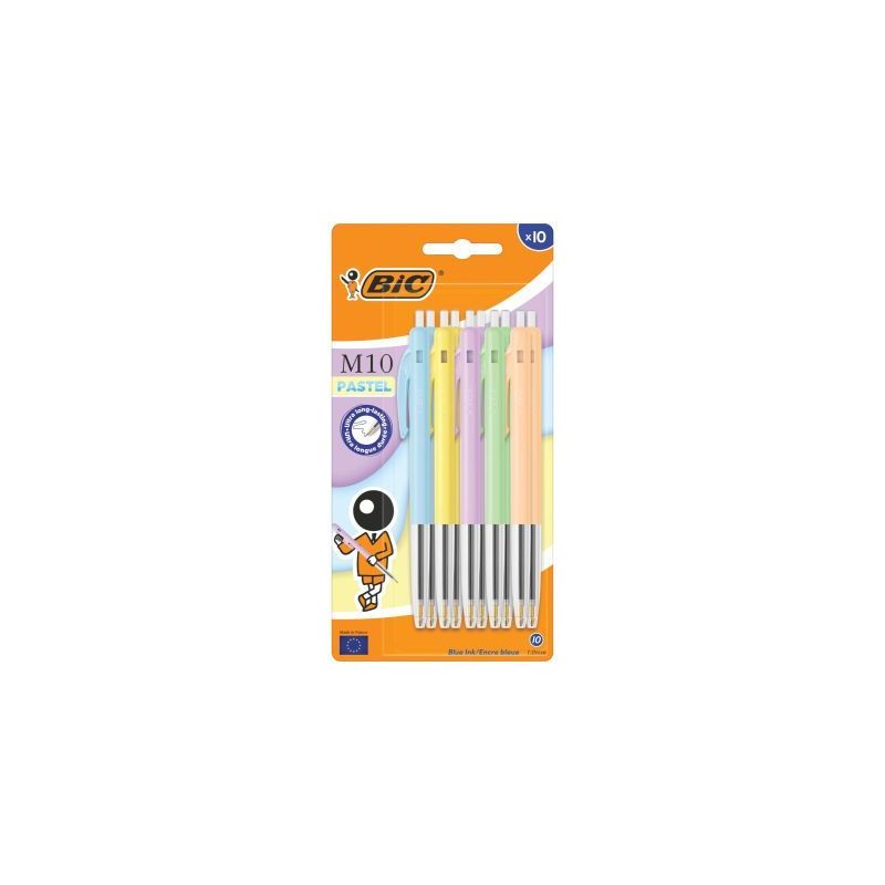 Achetez Blister de 10 stylos bille M10 pastel assortis 303235 M10 BIC pas cher sur Ma Rentrée Scola.. Achetez Blister de 10 stylos bille M10 pastel assortis 303235 M10 BIC pas cher sur Ma Rentrée Scola..
