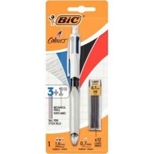 Achetez Blister de 1 stylo 3 Couleurs + Portemine + recharge 942103 BIC pas cher sur Ma Rentrée Sco..