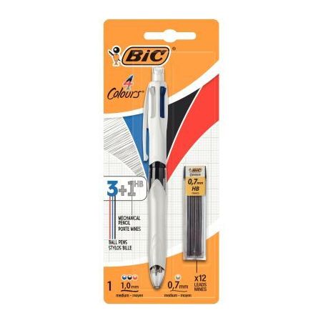 Achetez Blister de 1 stylo 3 Couleurs + Portemine + recharge 942103 BIC pas cher sur Ma Rentrée Sco..