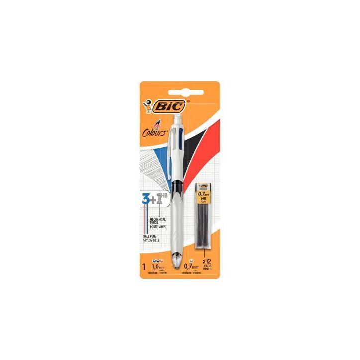 Blister de 1 stylo 3 Couleurs + Portemine + recharge 942103 BIC