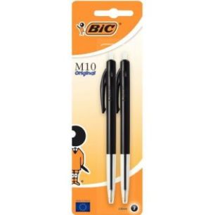 Achetez Blister de 2 stylos bille M10 noirs 802063 M10 BIC pas cher sur Ma Rentrée Scolaire