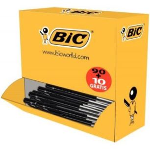 Achetez Pack 90+10 stylos bille M10 rétractables pointe moyenne noirs 942917 BIC pas cher sur Ma Re..