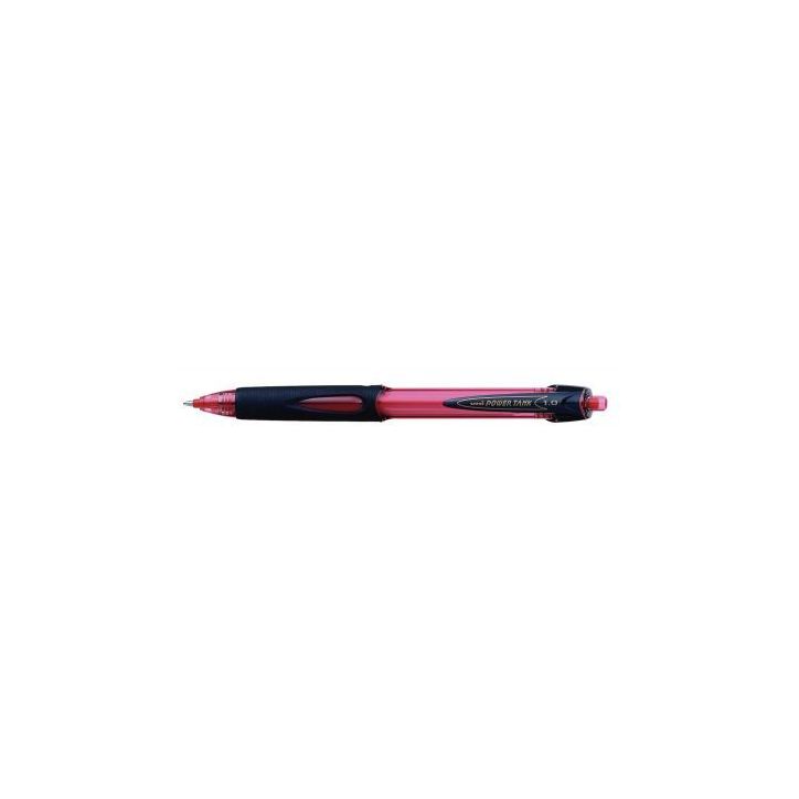 Stylo bille Powertank rétractable pointe moyenne rouge SN220 R UNIBALL