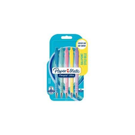 Achetez Blister de 5 stylos bille Flexgrip Ultra pastel 2162277 FLEXAM PAPER MATE pas cher sur Ma Re..