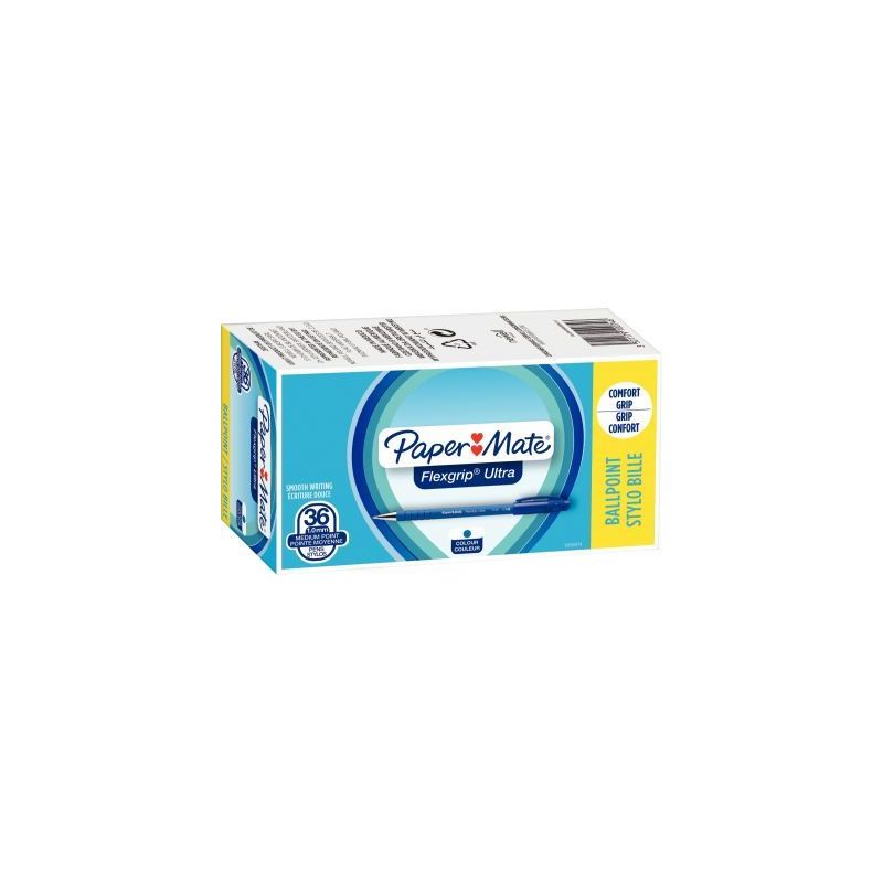 Achetez Pack de 36 stylos bille Flexgrip ultra dont 6 gratuits bleus 1910074 FLEXGRIP PAPER MATE pas.. Achetez Pack de 36 stylos bille Flexgrip ultra dont 6 gratuits bleus 1910074 FLEXGRIP PAPER MATE pas..