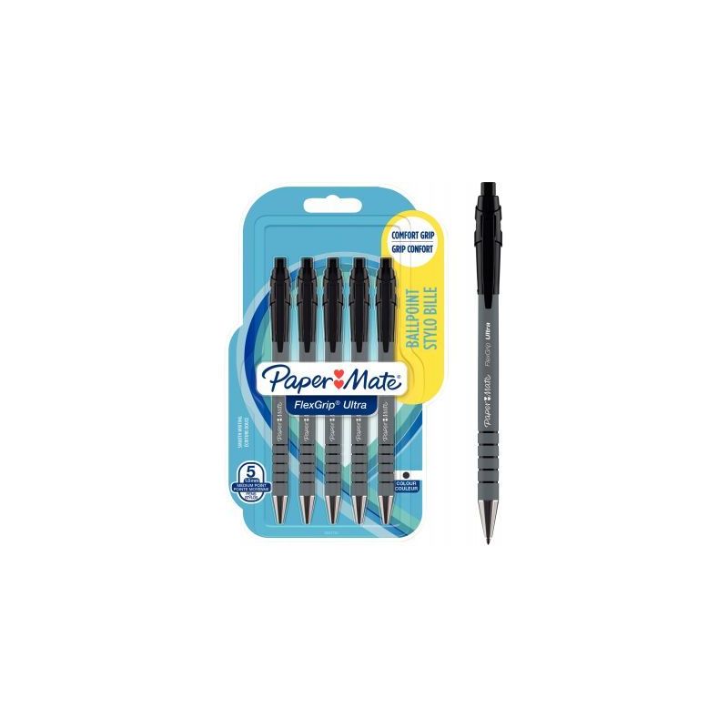 Achetez Blister de 5 stylos Flexgrip Ultra noirs 2027751 FLEXGRIP PAPER MATE pas cher sur Ma Rentré.. Achetez Blister de 5 stylos Flexgrip Ultra noirs 2027751 FLEXGRIP PAPER MATE pas cher sur Ma Rentré..