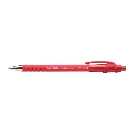 Achetez PAPERMATE Stylo bille Flexgrip pointe moyenne rétractable encre Rouge corps caoutchouc pas ..