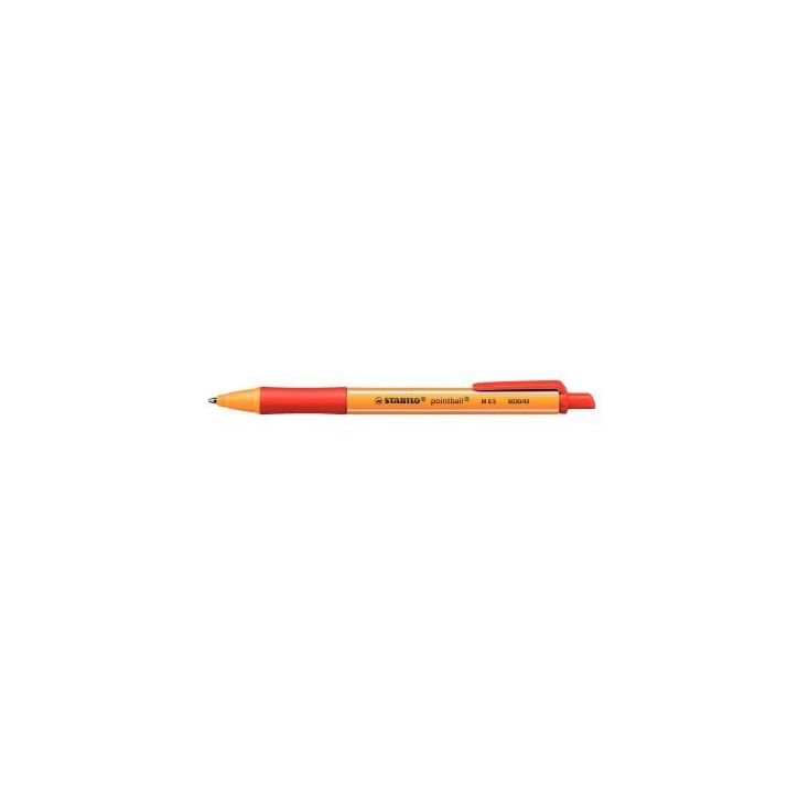 STABILO pointball stylo-bille rétractable - Rouge