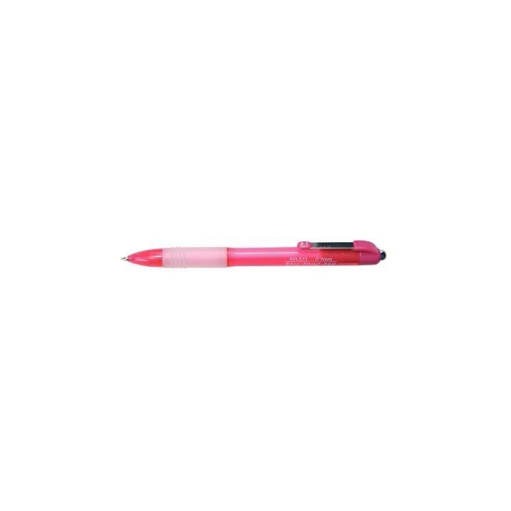 Stylo à  bille rétractable grip confort pointe moyenne encre Rouge