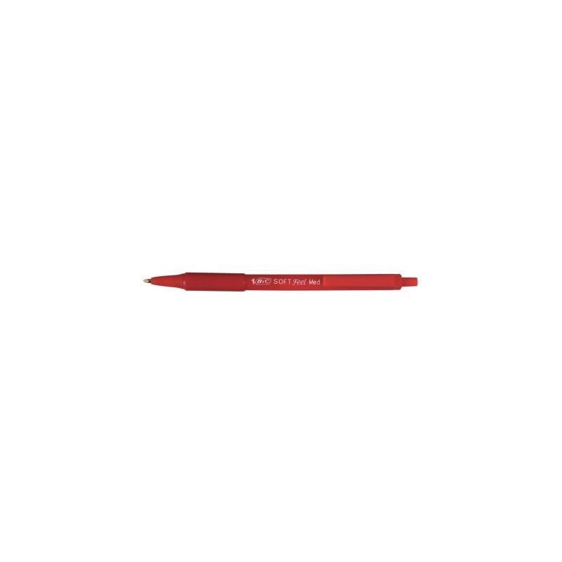 Achetez Stylo bille Soft Feel pointe moyenne rétractable rouge 837399 BIC pas cher sur Ma Rentrée ..