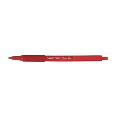 Achetez Stylo bille Soft Feel pointe moyenne rétractable rouge 837399 BIC pas cher sur Ma Rentrée ..