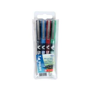 Achetez PILOT Pochette de 4 stylos feutre pointe tubulaire 0,5 mm encre liquide 4 couleurs HI-TECPOI..