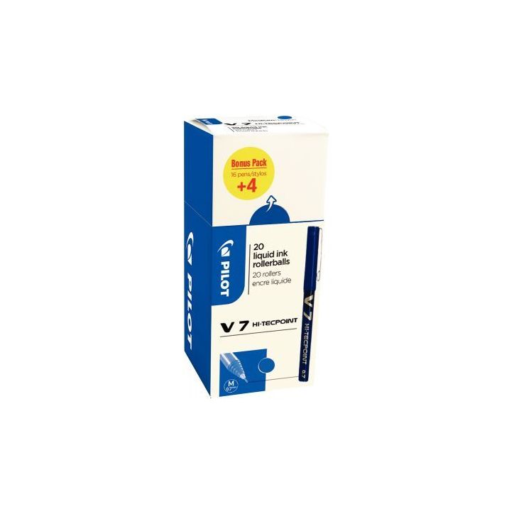 Ecopack 20 rollers V7 bleus dont 4 offerts 3131910516545 PILOT