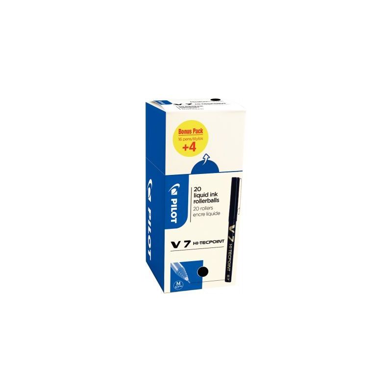 Achetez Ecopack 20 rollers V7 noirs dont 4 offerts 3131910516538 PILOT pas cher sur Ma Rentrée Scol..