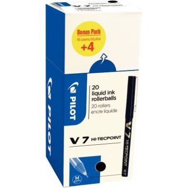 Achetez Ecopack 20 rollers V7 noirs dont 4 offerts 3131910516538 PILOT pas cher sur Ma Rentrée Scol..